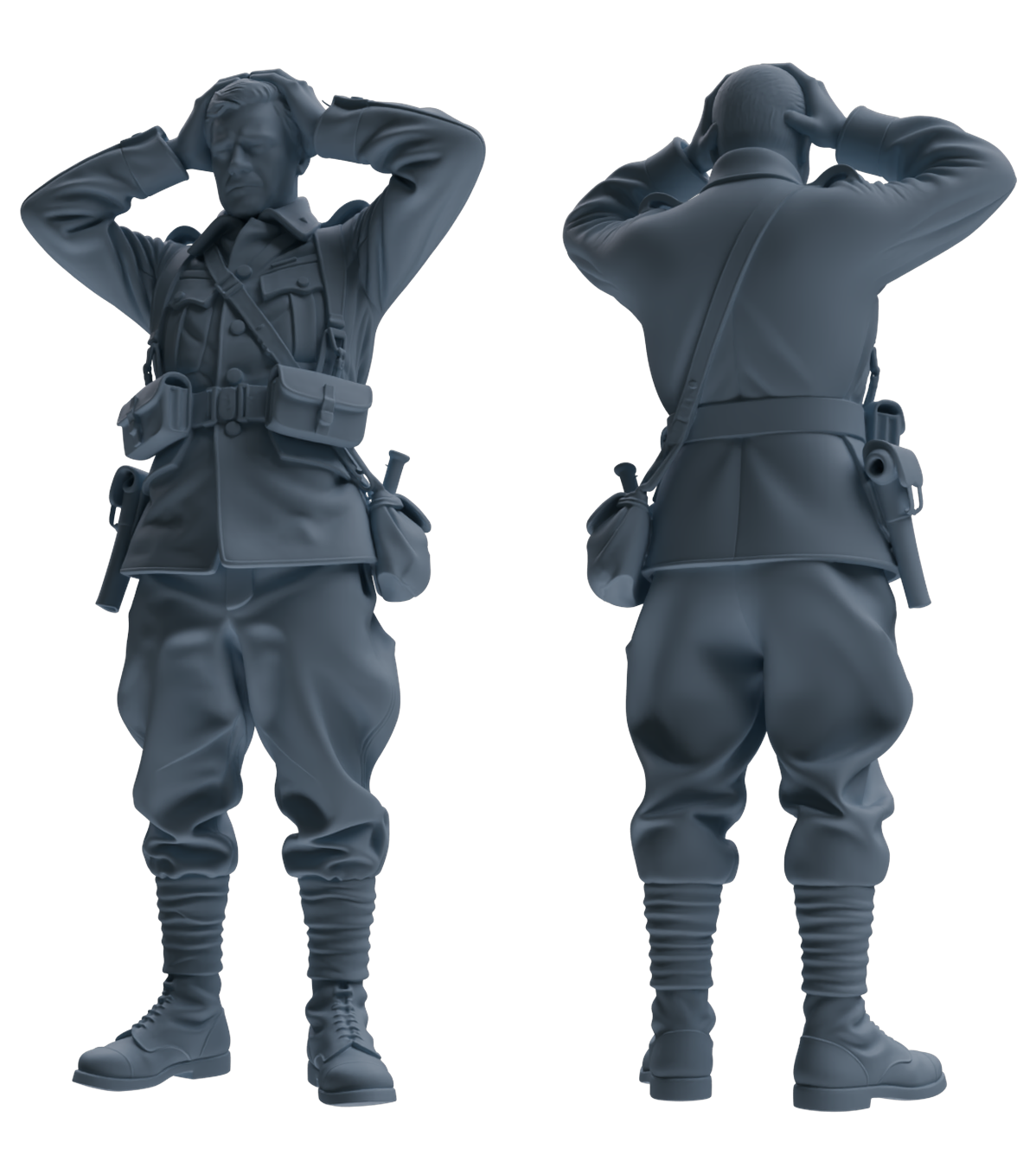 MRY-SFW SSTR197 Miniatures Soldier Model Kit Multi-Pose Soldier Modern Model 5 pcs