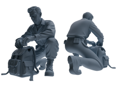 MRY-SFW SSTR188 Miniatures Soldier Model Kit Multi-Functional Recon Soldier Pose Modern Model 5 pcs