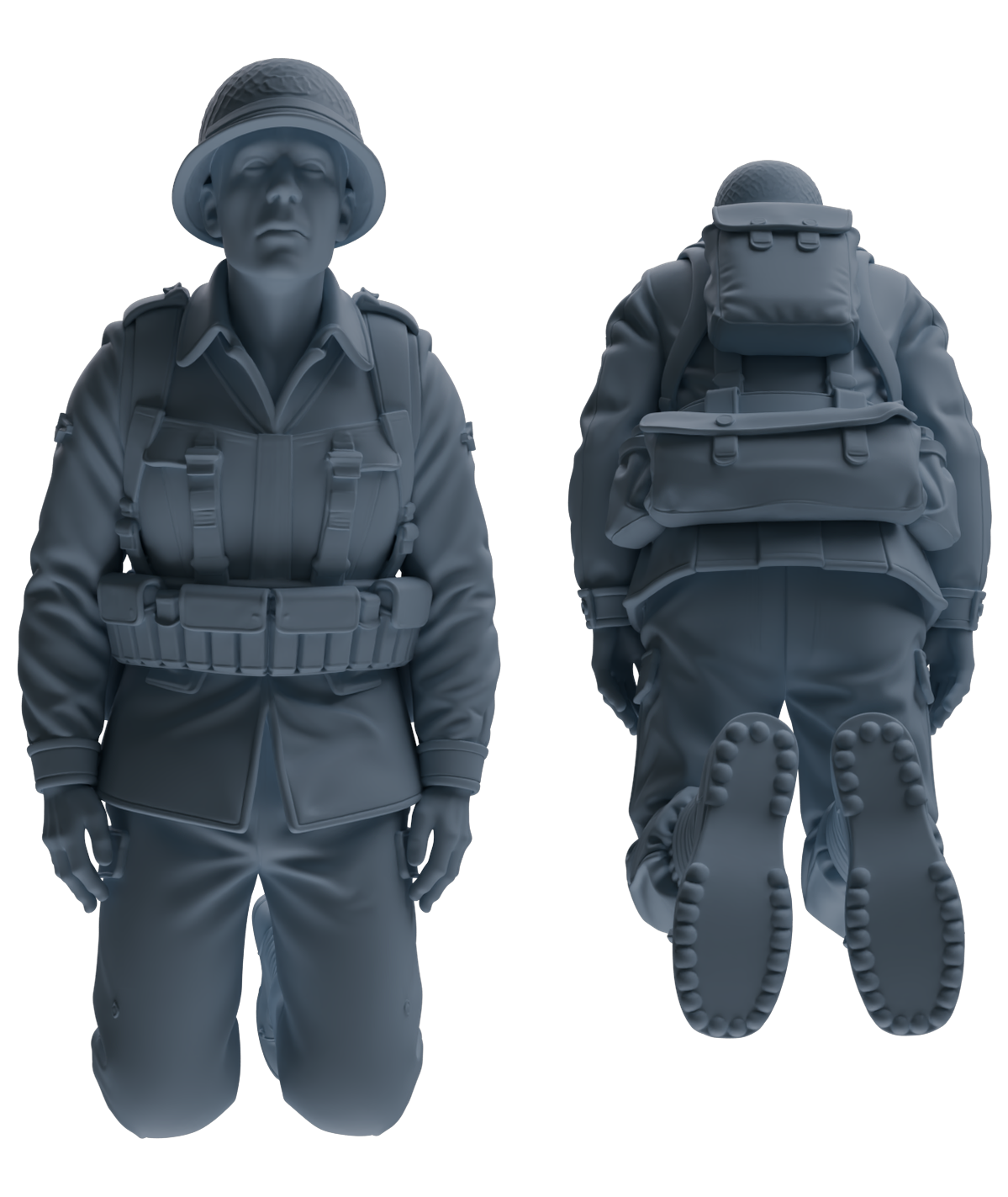 MRY-SFW SSTR208 Miniatures Soldier Model Kit Multi-Scenario Soldier Pose Modern Model 5 pcs