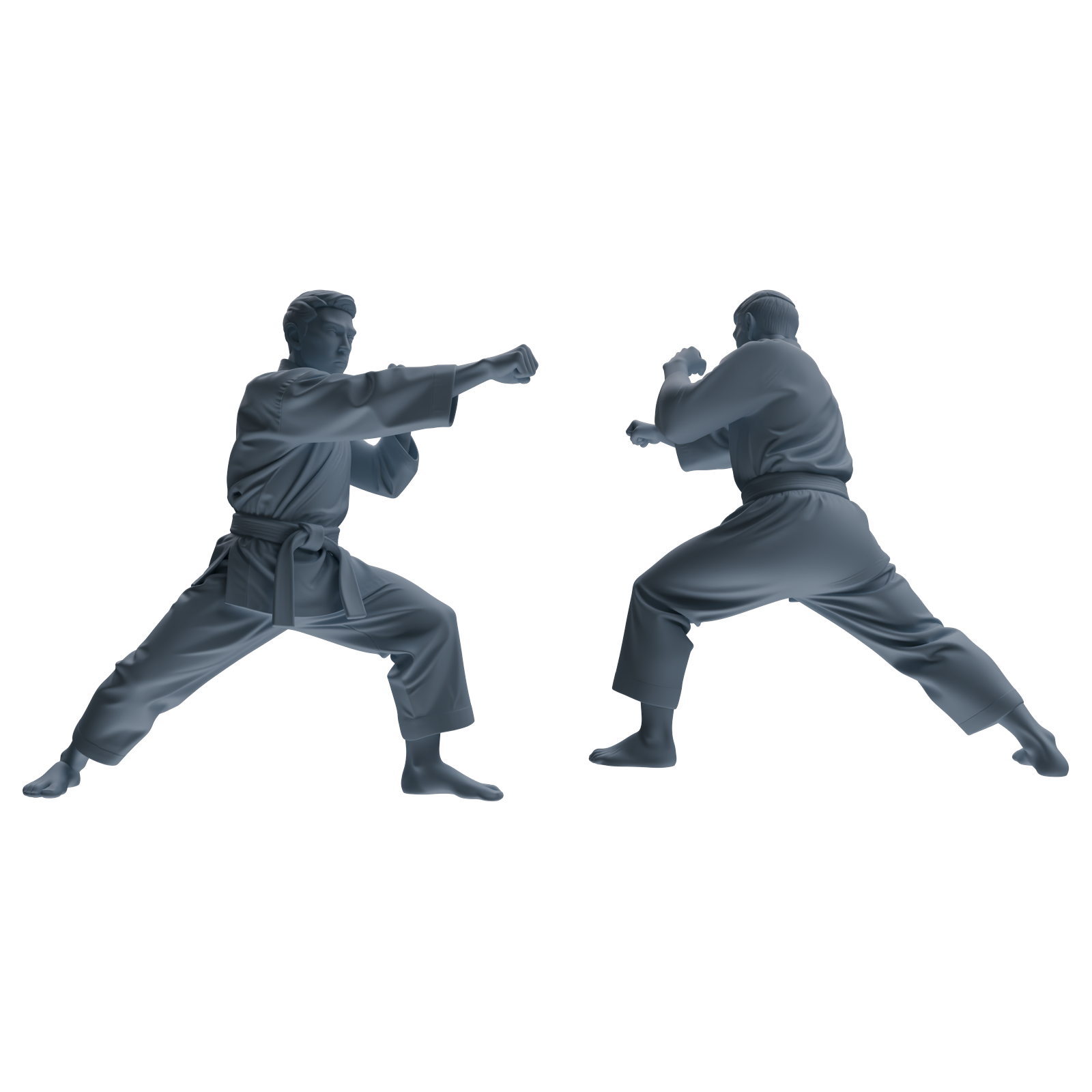 Detail view of MRY-SFW LYTR816 Karate Female Athlete Figure Modern Model 6 pcs Miniature Car Diorama Figures Scene Props Accessories Resin Model