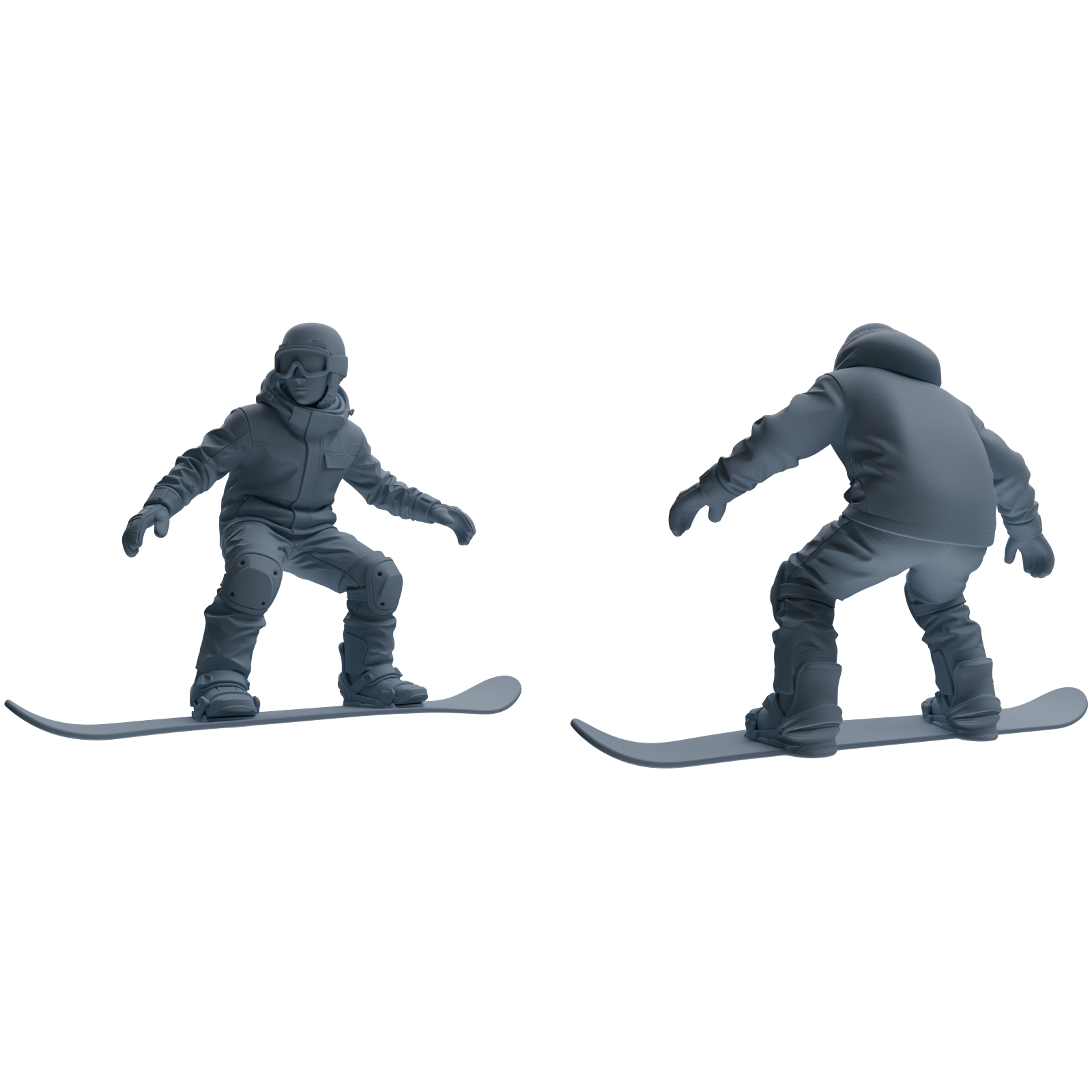 Detail view of MRY-SFW LYTR786 Skiing Figure Modern Model 4 pcs Miniature Car Diorama Figures Scene Props Accessories Resin Model