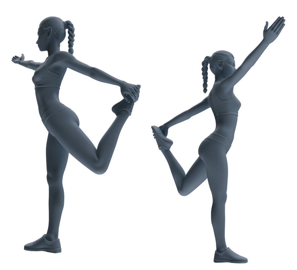 Detail view of MRY-SFW LYTR830 Yoga Female Athlete Figure Modern Model 6 pcs Miniature Car Diorama Figures Scene Props Accessories Resin Model