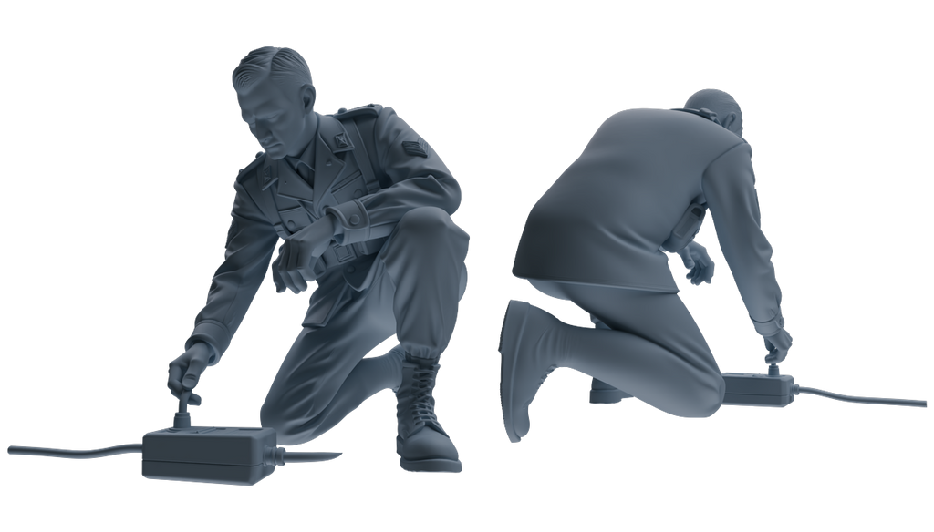 MRY-SFW SSTR190 Miniatures Soldier Model Kit Demolition Command Soldier Pose Modern Model 4 pcs