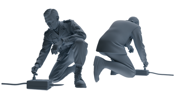 MRY-SFW SSTR190 Miniatures Soldier Model Kit Demolition Command Soldier Pose Modern Model 4 pcs