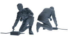 MRY-SFW SSTR190 Miniatures Soldier Model Kit Demolition Command Soldier Pose Modern Model 4 pcs