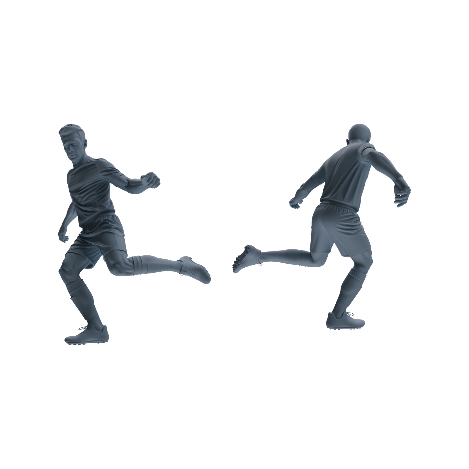 Detail view of MRY-SFW LYTR812 Male Soccer Player Figure Modern Model 6 pcs Miniature Car Diorama Figures Scene Props Accessories Resin Model