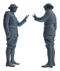 Detail view of MRY-SFW LYGR600 Historical WWII British Army Six-Person Daily Routine 2 Model