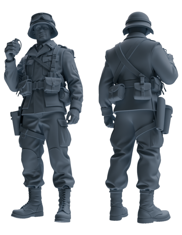 MRY-SFW SSTR207 Miniatures Soldier Model Kit Multi-Pose Combat Soldier Modern Model 6 pcs
