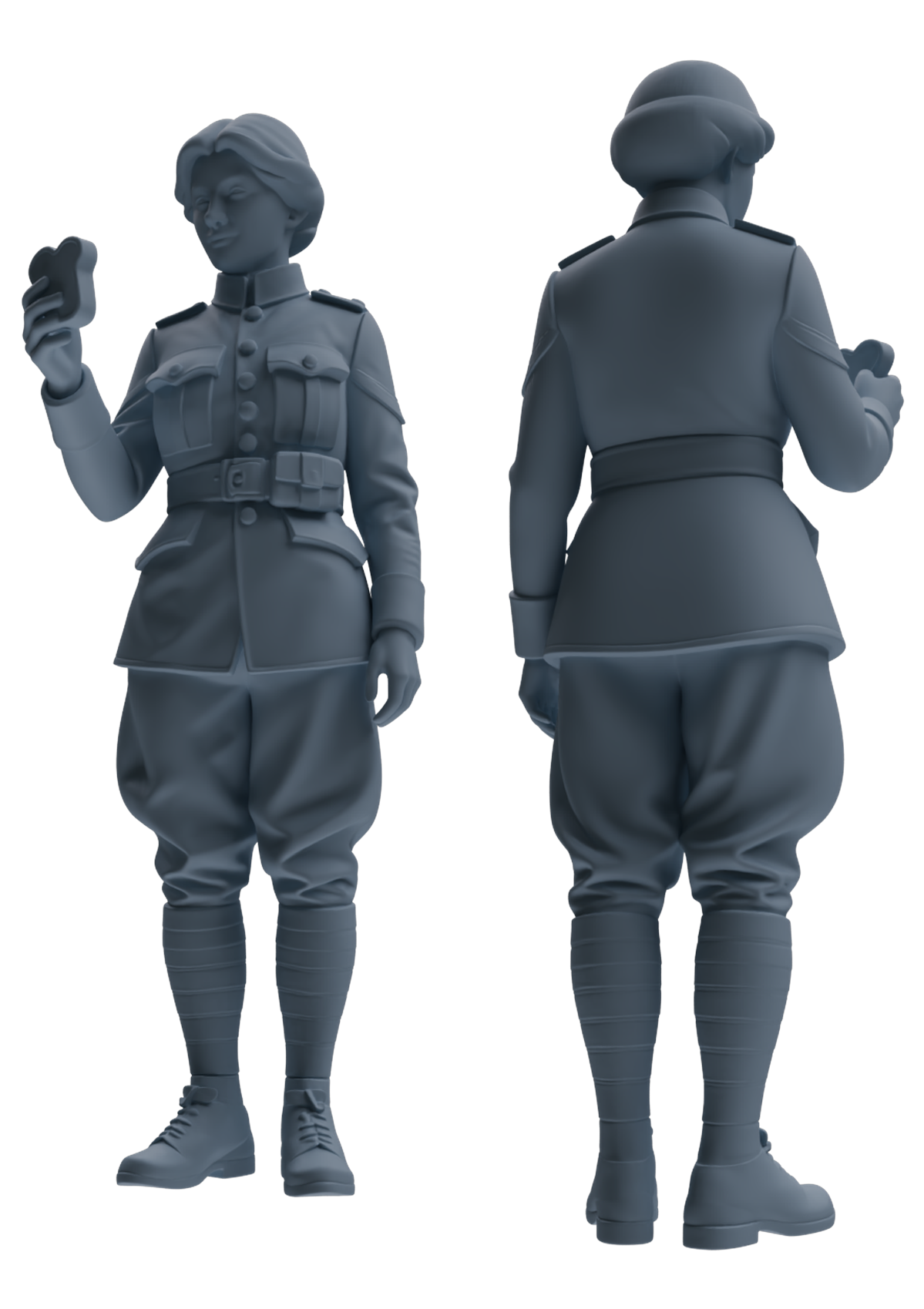 MRY-SFW SSTR200 Miniatures Soldier Model Kit Meal Time Soldier Pose Modern Model 3 pcs