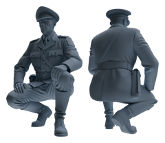 Detail view of MRY-SFW LYGR583 WWII French Army Six-Person Daily Routine Model