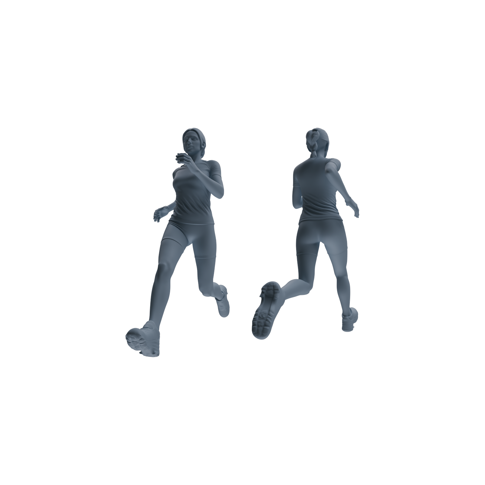 Detail view of MRY-SFW LYTR821 Outdoor Running Athlete Figure Modern Model 6 pcs Miniature Car Diorama Figures Scene Props Accessories Resin Model
