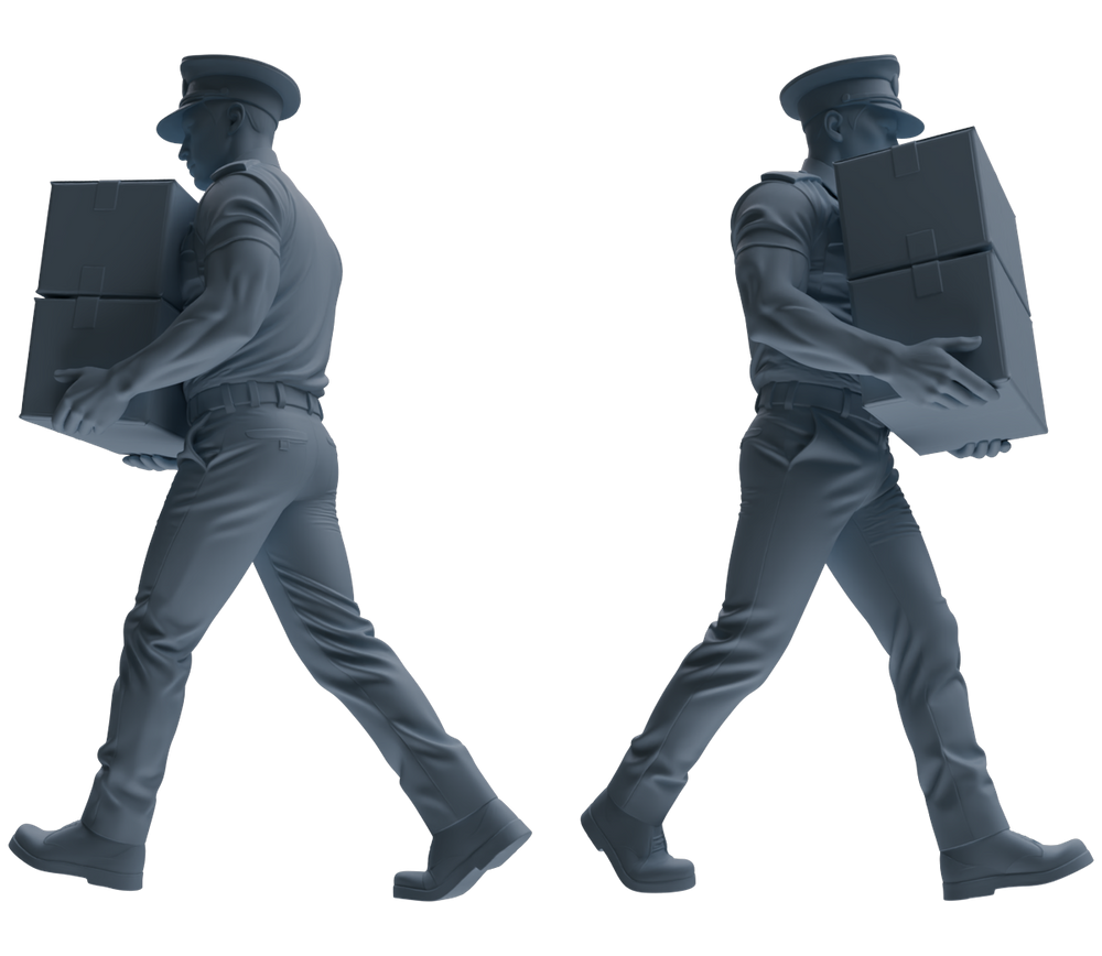 Detail view of MRY-SFW LYGR762 Modern Hong Kong Police Six-Person Carrying Group Model
