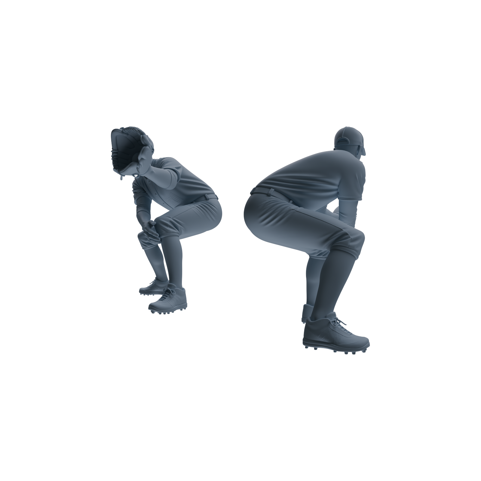 Detail view of MRY-SFW LYTR808 Baseball Player Figure Modern Model 6 pcs Miniature Car Diorama Figures Scene Props Accessories Resin Model