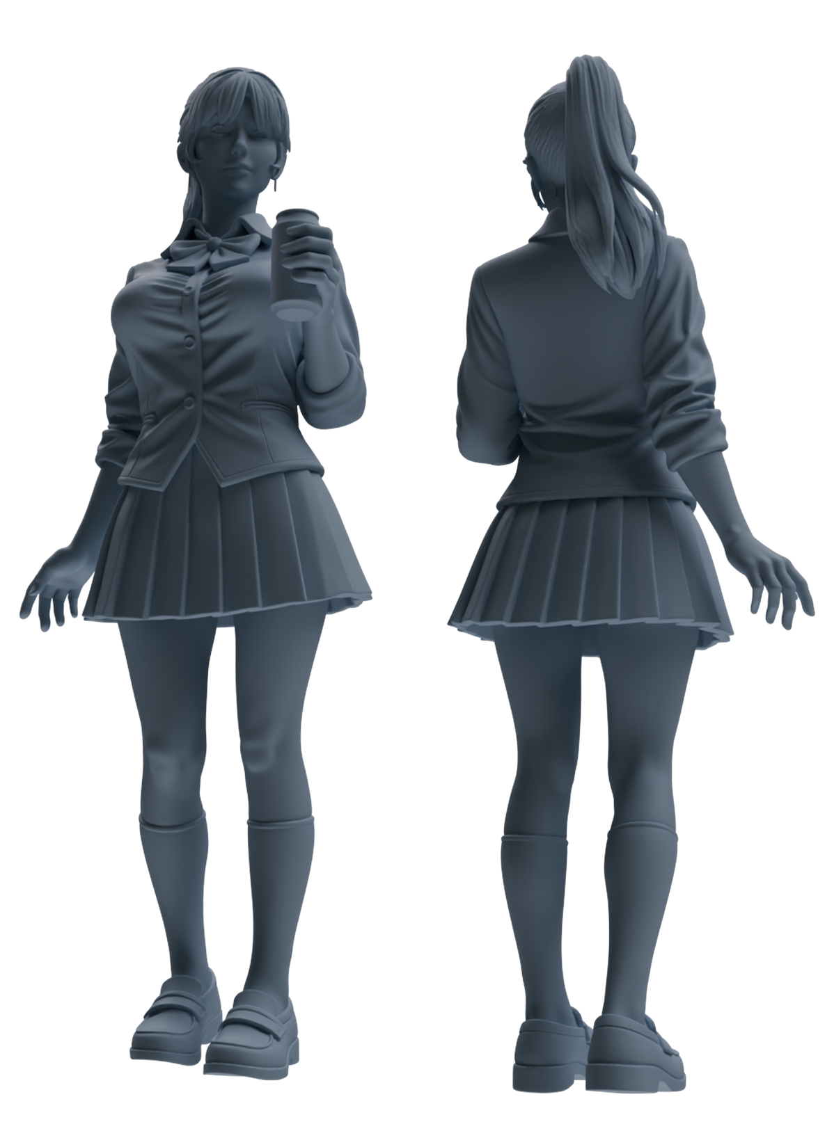 Detail view of MRY-SFW LYTR874 College Style Uniform Girl Modern Model 3 pcs Model
