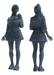 Detail view of MRY-SFW LYTR874 College Style Uniform Girl Modern Model 3 pcs Model