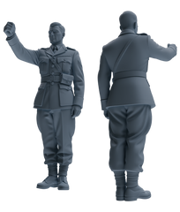 MRY-SFW SSTR195 Miniatures Soldier Model Kit Celebrating Soldier Pose Modern Model 4 pcs