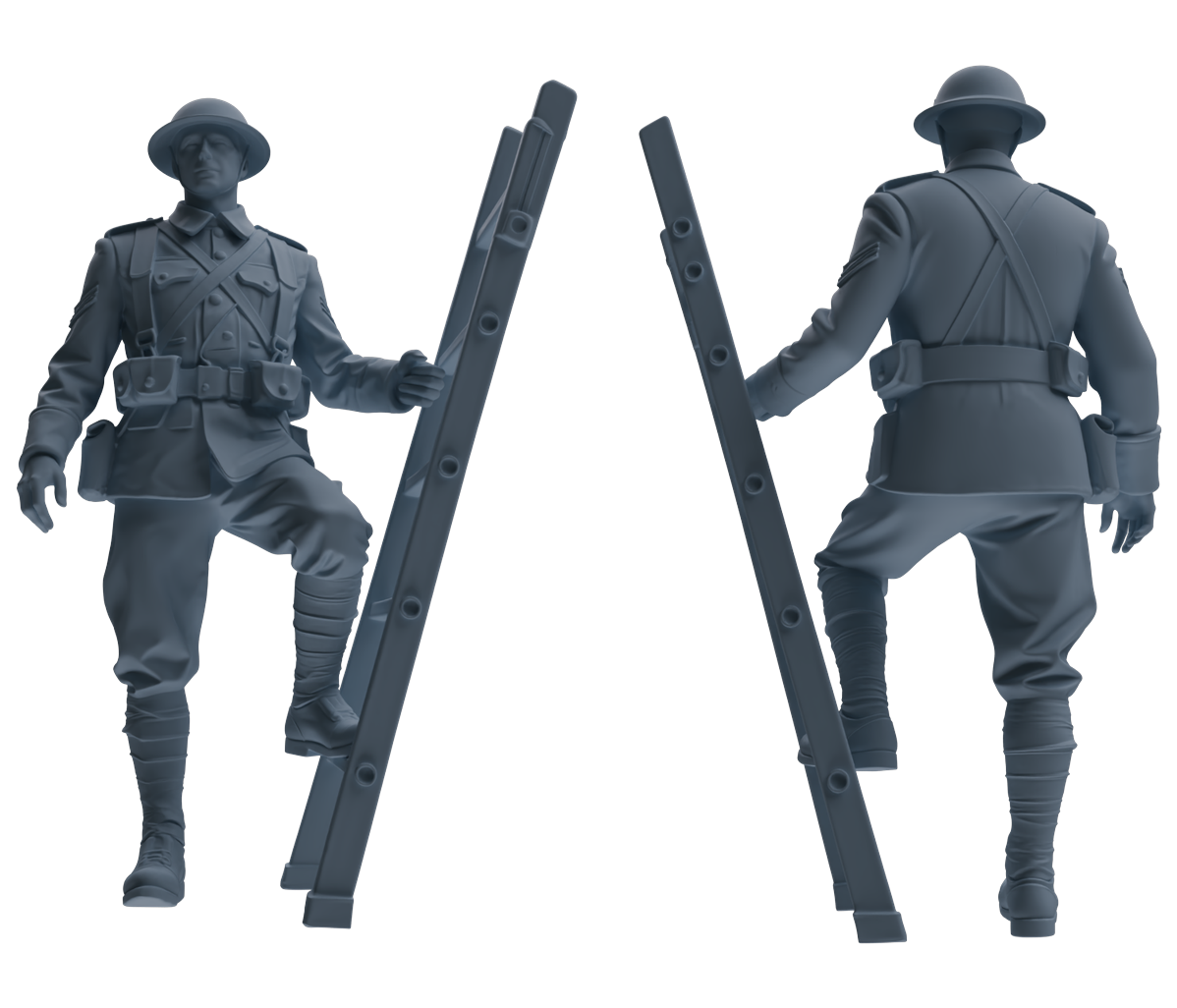 MRY-SFW SSTR177 Miniatures Soldier Model Kit Combat Engineer Soldier Modern Model 6 pcs