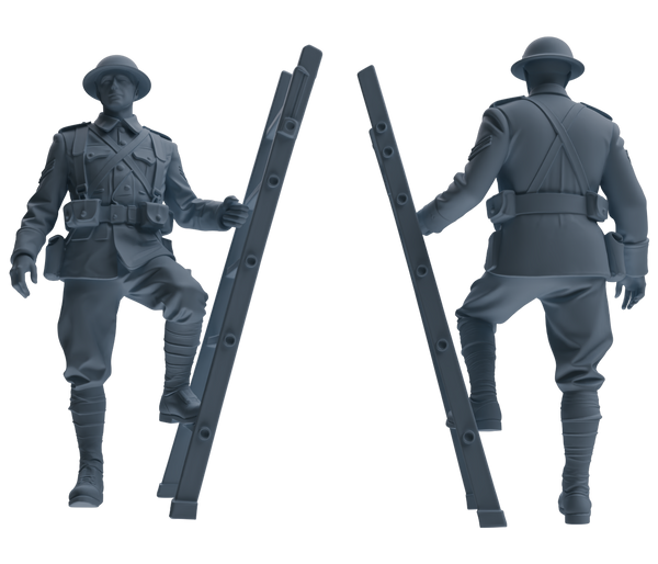 MRY-SFW SSTR177 Miniatures Soldier Model Kit Combat Engineer Soldier Modern Model 6 pcs