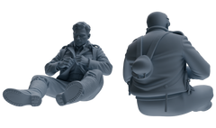 MRY-SFW SSTR203 Miniatures Soldier Model Kit WWI Soldier Pose Modern Model 3 pcs