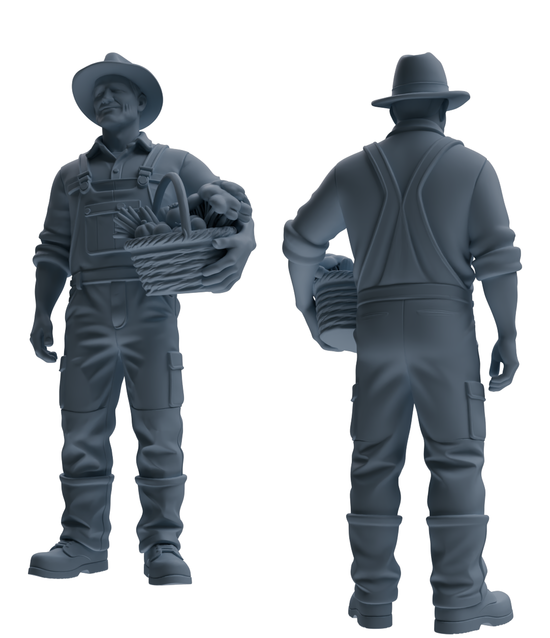 Detail view of MRY-SFW LYTR908 Farm Harvest Character Modern Model 4 pcs Model