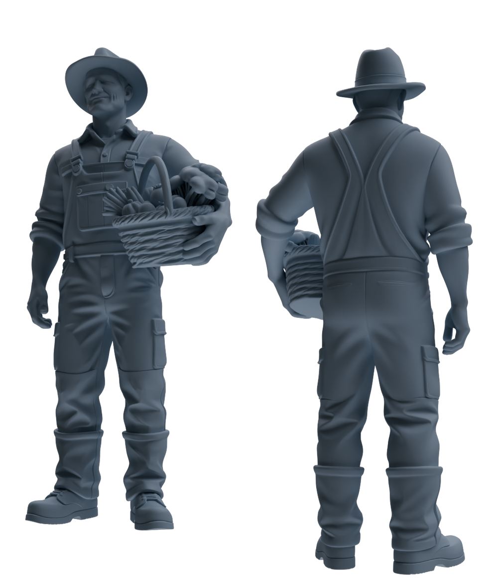 Detail view of MRY-SFW LYTR908 Farm Harvest Character Modern Model 4 pcs Model