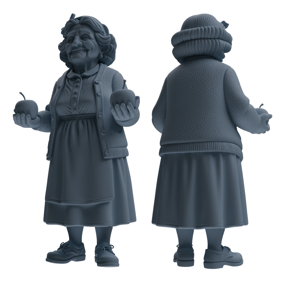 Detail view of MRY-SFW LYTR902 Vintage Elderly Woman Modern Model 4 pcs Model