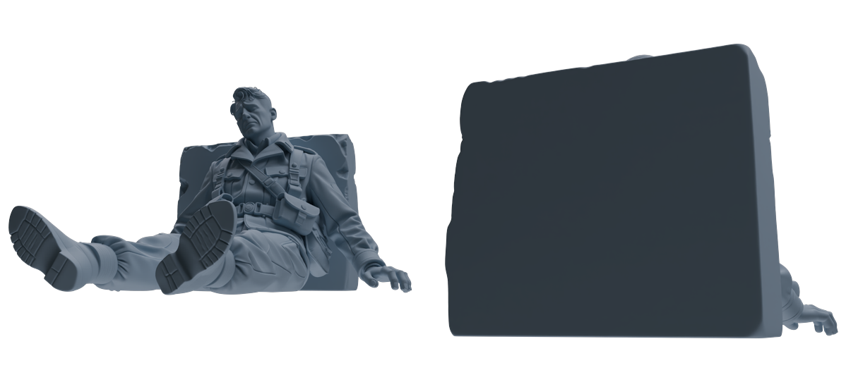 MRY-SFW SSTR192 Miniatures Soldier Model Kit Wounded Soldier Medical Pose Modern Model 6 pcs
