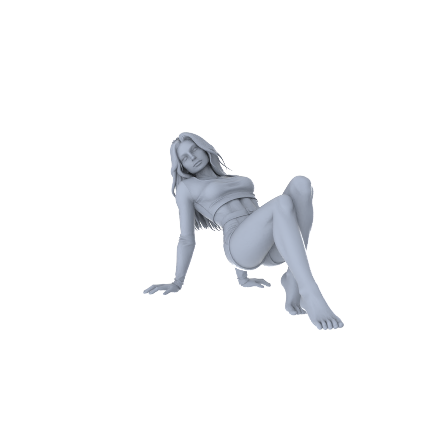 Detail view of MRY-SFW LYTR559 Modern Urban Fashion Women Pose Group of 6 Miniature Car Diorama Figures Scene Props Accessories Resin Model
