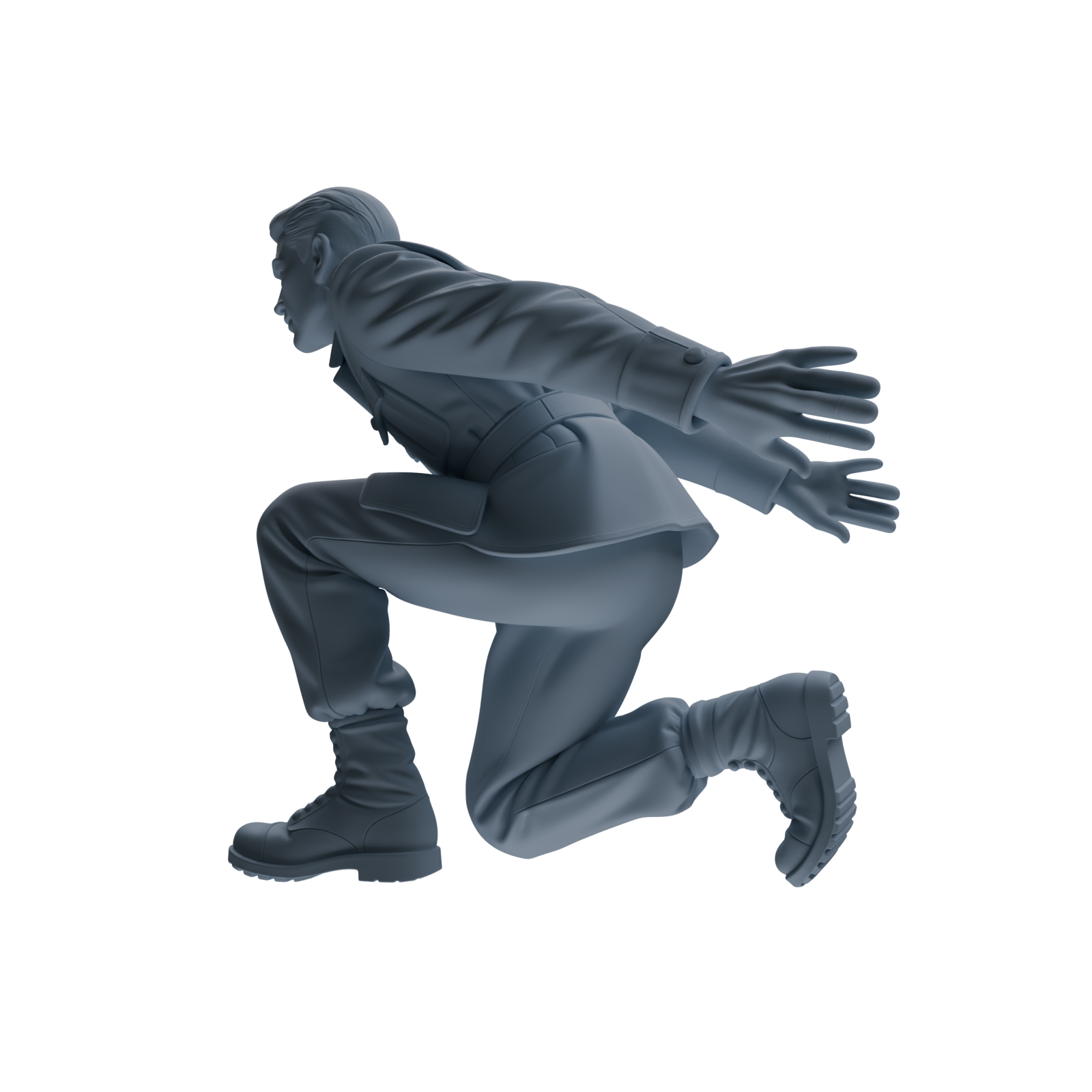 MRY-SFW SSTR185 Miniatures Soldier Model Kit Combat Engineer Soldier Pose Modern Model 4 pcs