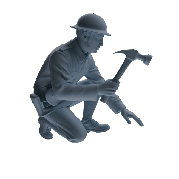 MRY-SFW SSTR177 Miniatures Soldier Model Kit Combat Engineer Soldier Modern Model 6 pcs