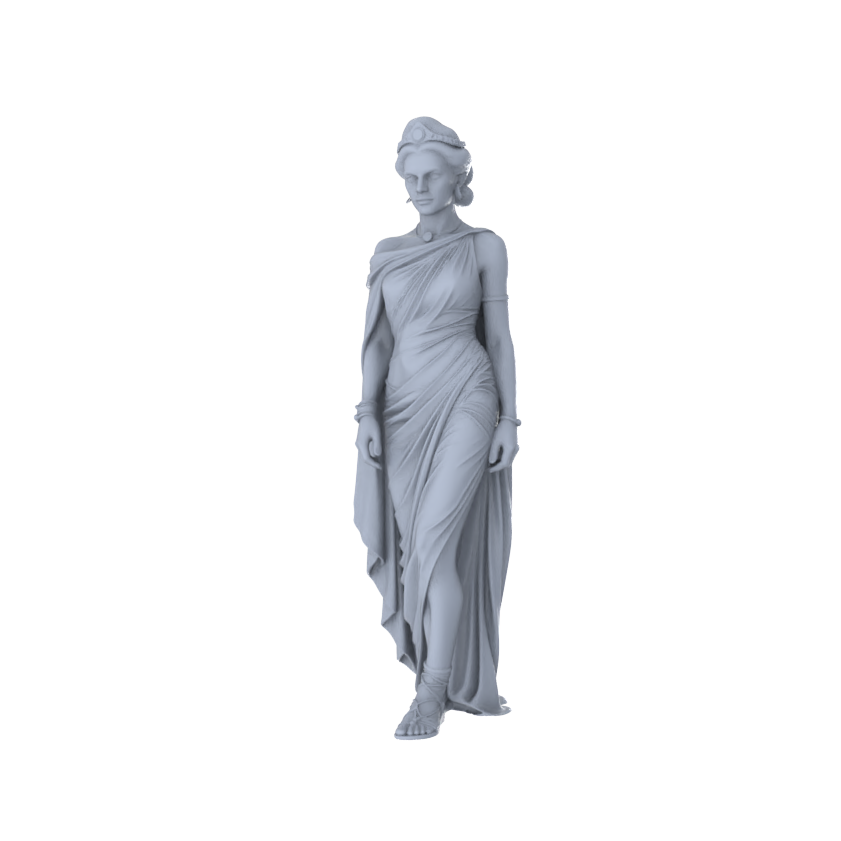 Detail view of MRY-SFW LYTR562 Ancient Exotic Style Women Pose Group of 6 Miniature Car Diorama Figures Scene Props Accessories Resin Model