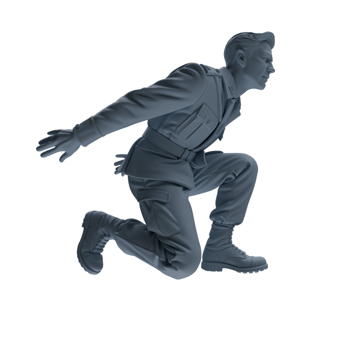MRY-SFW SSTR185 Miniatures Soldier Model Kit Combat Engineer Soldier Pose Modern Model 4 pcs — detail view 12