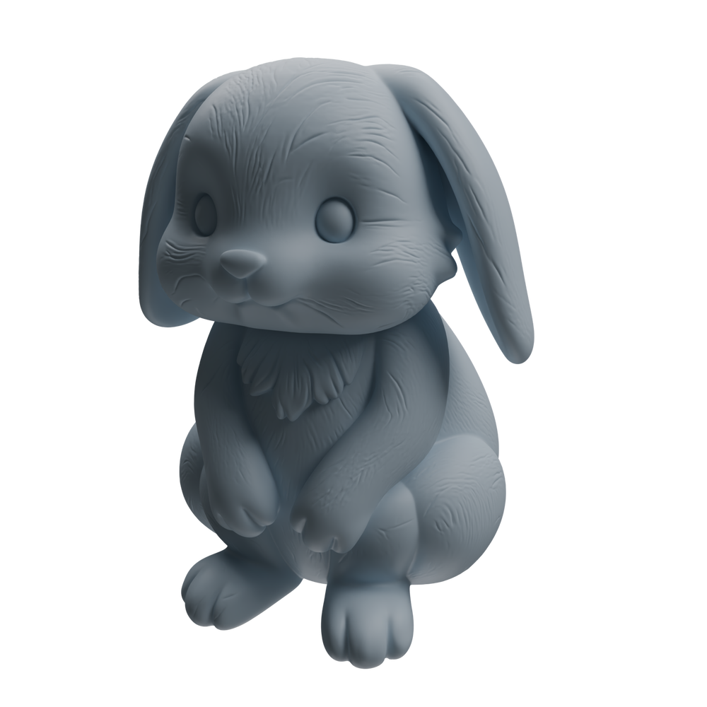 Detail view of MRY-SFW LYTR1047 Cartoon Rabbit Animal Modern Model 4 pcs Model