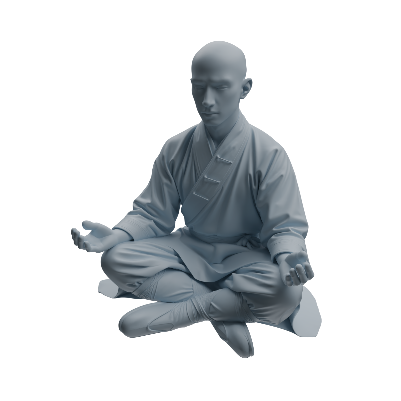 Detail view of MRY-SFW LYTR1077 Multi-pose Martial Monk Character Modern Model 4 pcs Model
