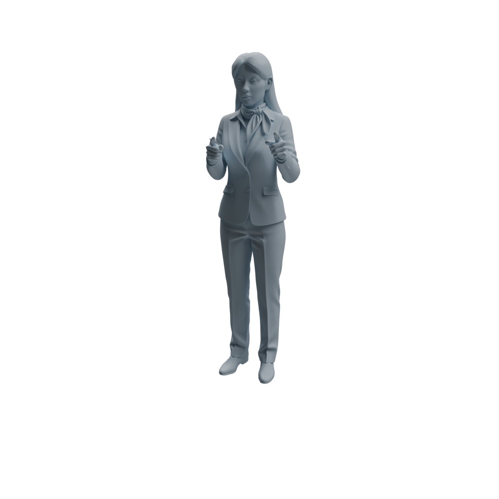 Detail view of MRY-SFW LYTR963 Workplace Speaker Lecturer Character Modern Model 4 pcs Model