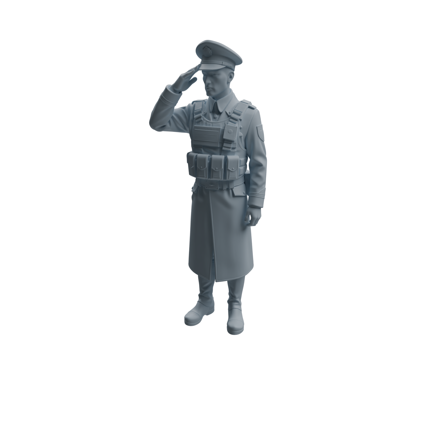 Detail view of MRY-SFW LYTR946 Uniformed Soldier Man Character Modern Model 4 pcs Model