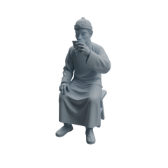 Detail view of MRY-SFW LYTR979 Ancient Literati Gentleman Character Modern Model 3 pcs Model