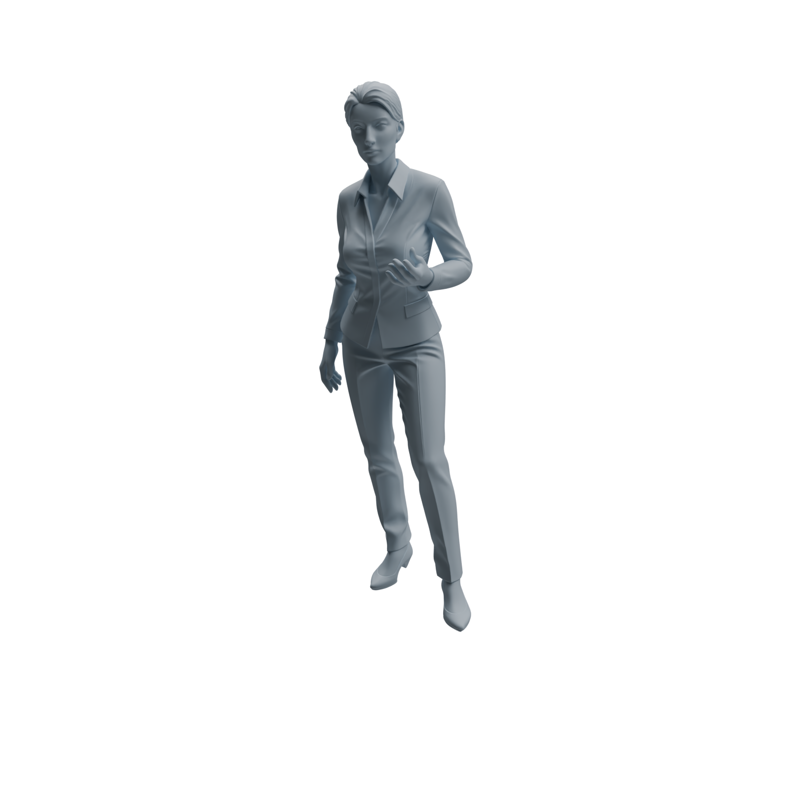 Detail view of MRY-SFW LYTR973 Business Workplace Woman Character Modern Model 4 pcs Model