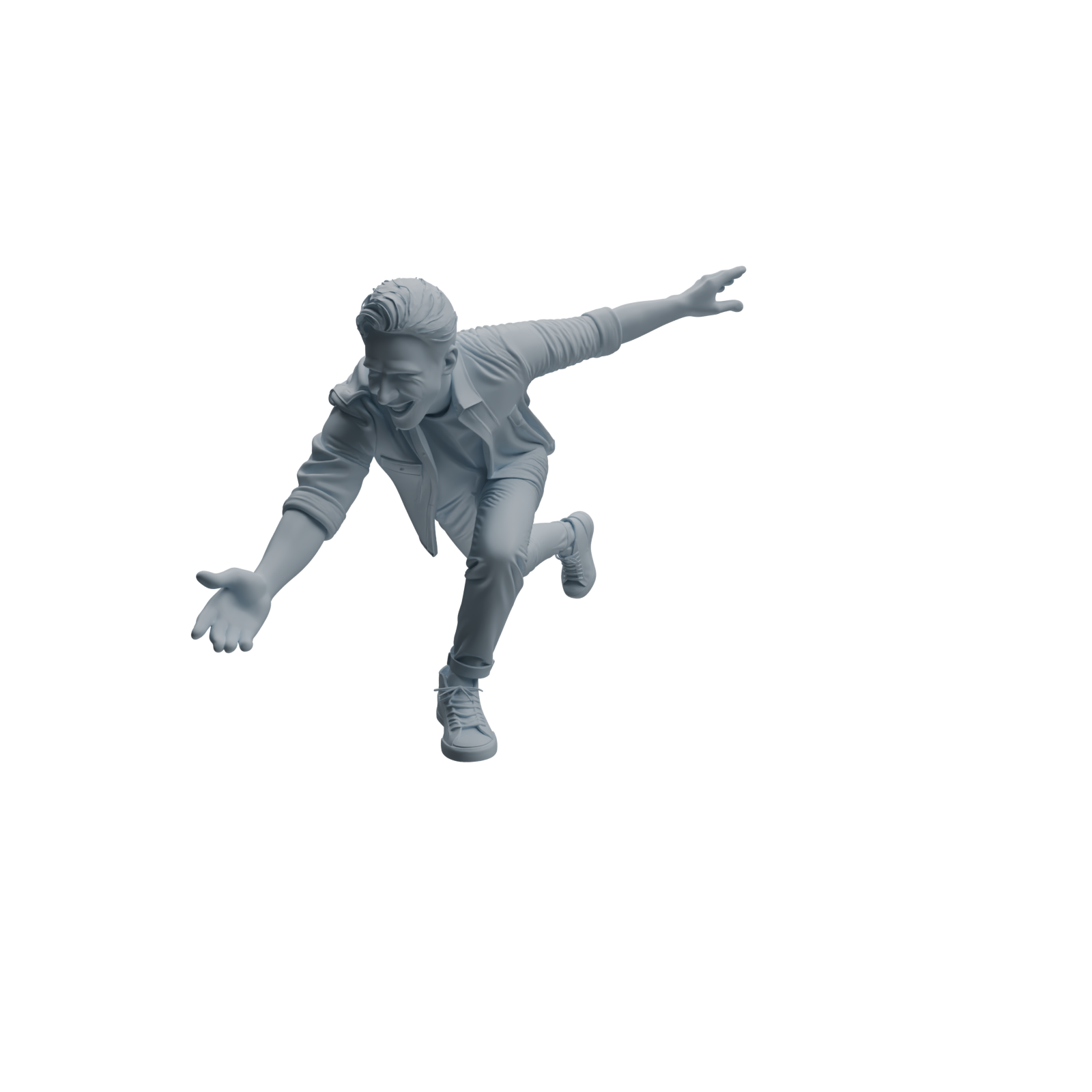 Detail view of MRY-SFW LYTR1041 Joyful Interactive Male Character Modern Model 4 pcs Model