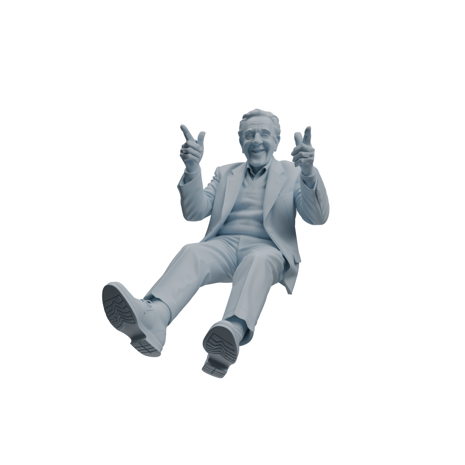 Detail view of MRY-SFW LYTR1038 Daily Interactive Elderly Character Modern Model 4 pcs Model