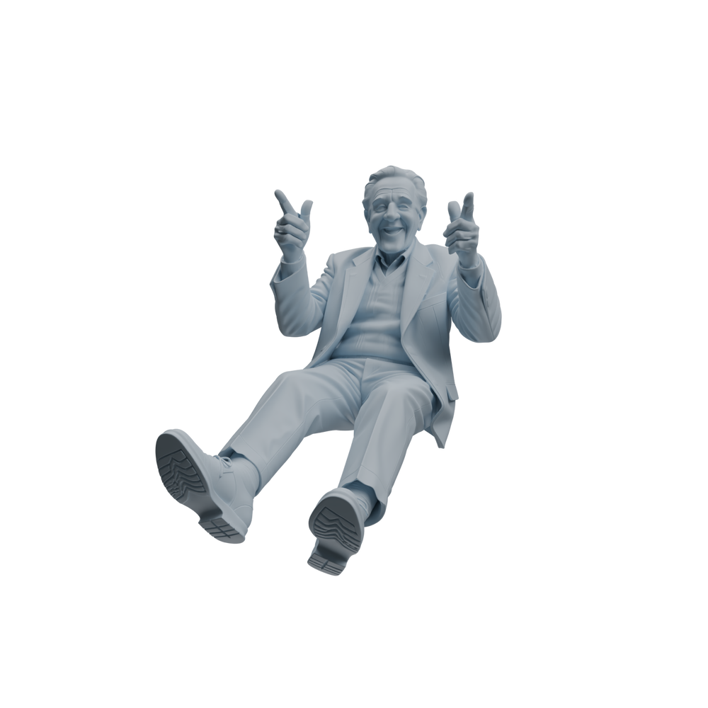 Detail view of MRY-SFW LYTR1038 Daily Interactive Elderly Character Modern Model 4 pcs Model