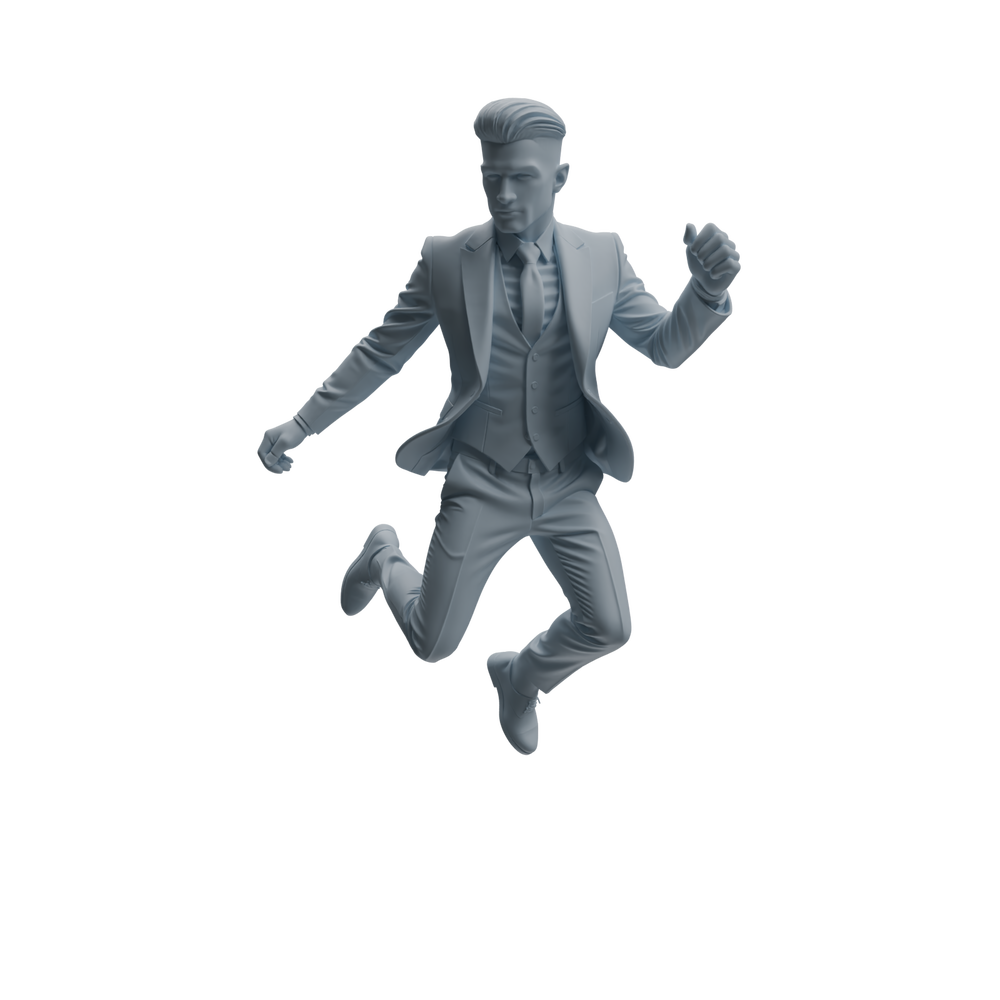 Detail view of MRY-SFW LYTR926 Nightclub Style Man Character Modern Model 4 pcs Model