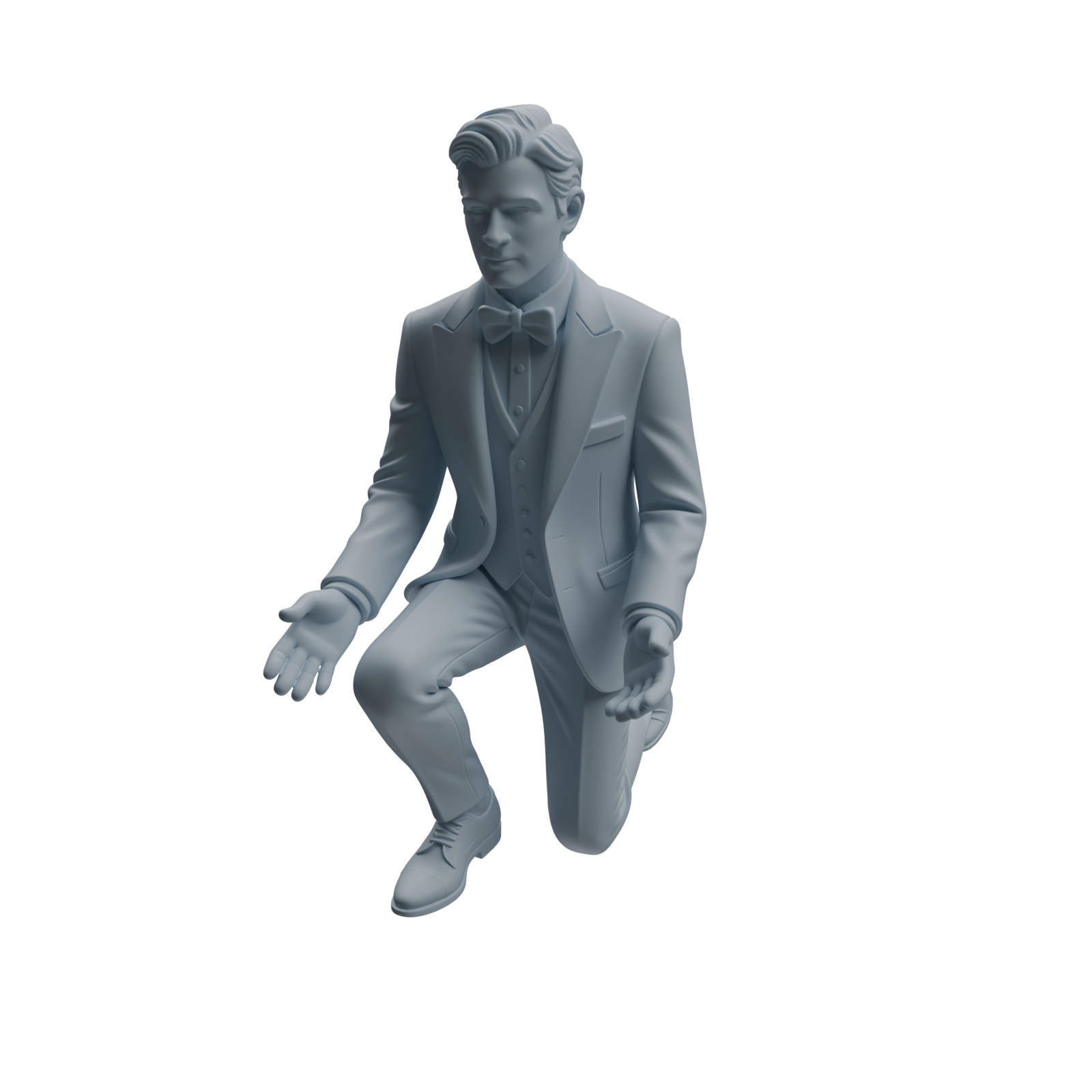 Detail view of MRY-SFW LYTR944 Suit Man Character Modern Model 4 pcs Model