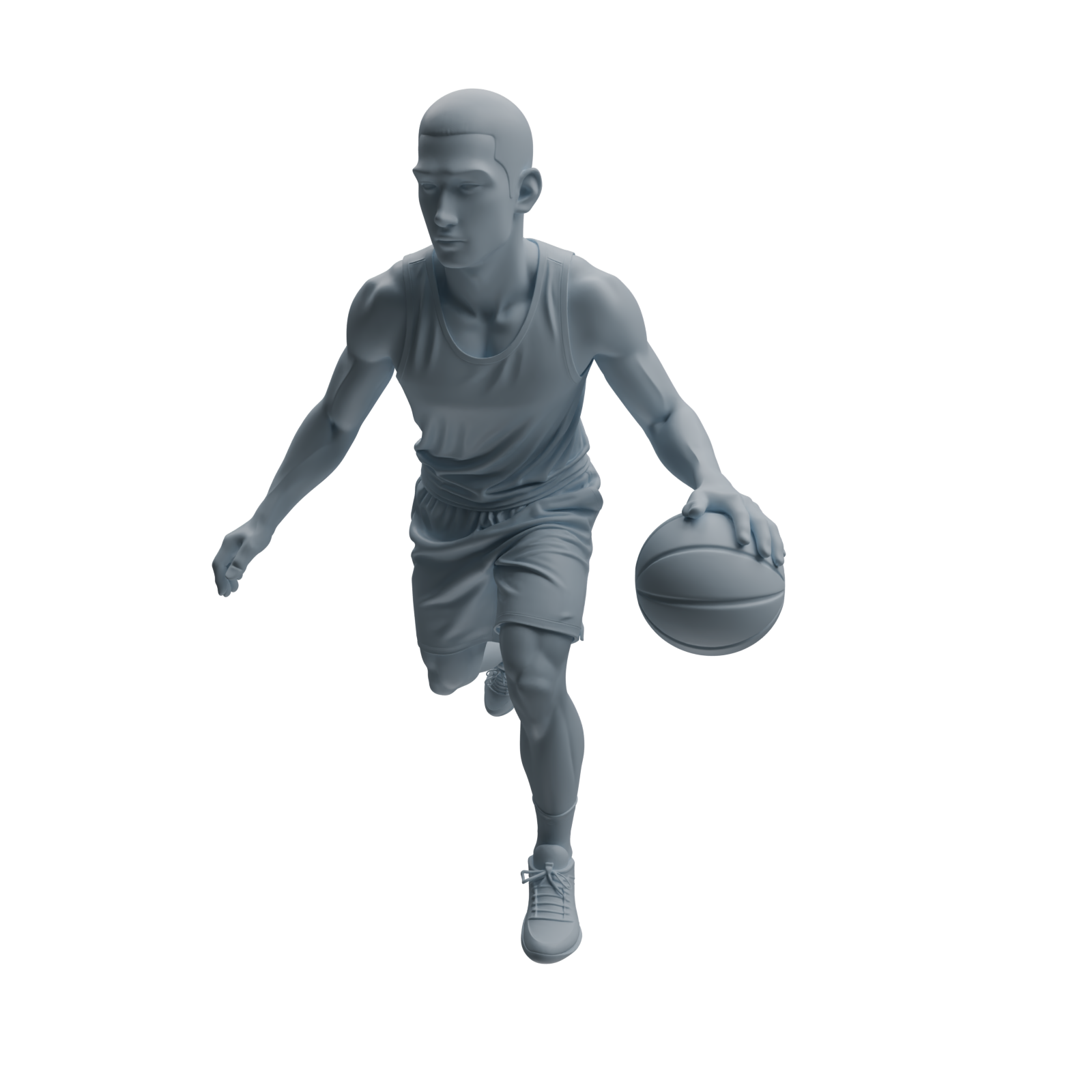 Detail view of MRY-SFW LYTR969 Ball-Sports PE Teacher Character Modern Model 4 pcs Model