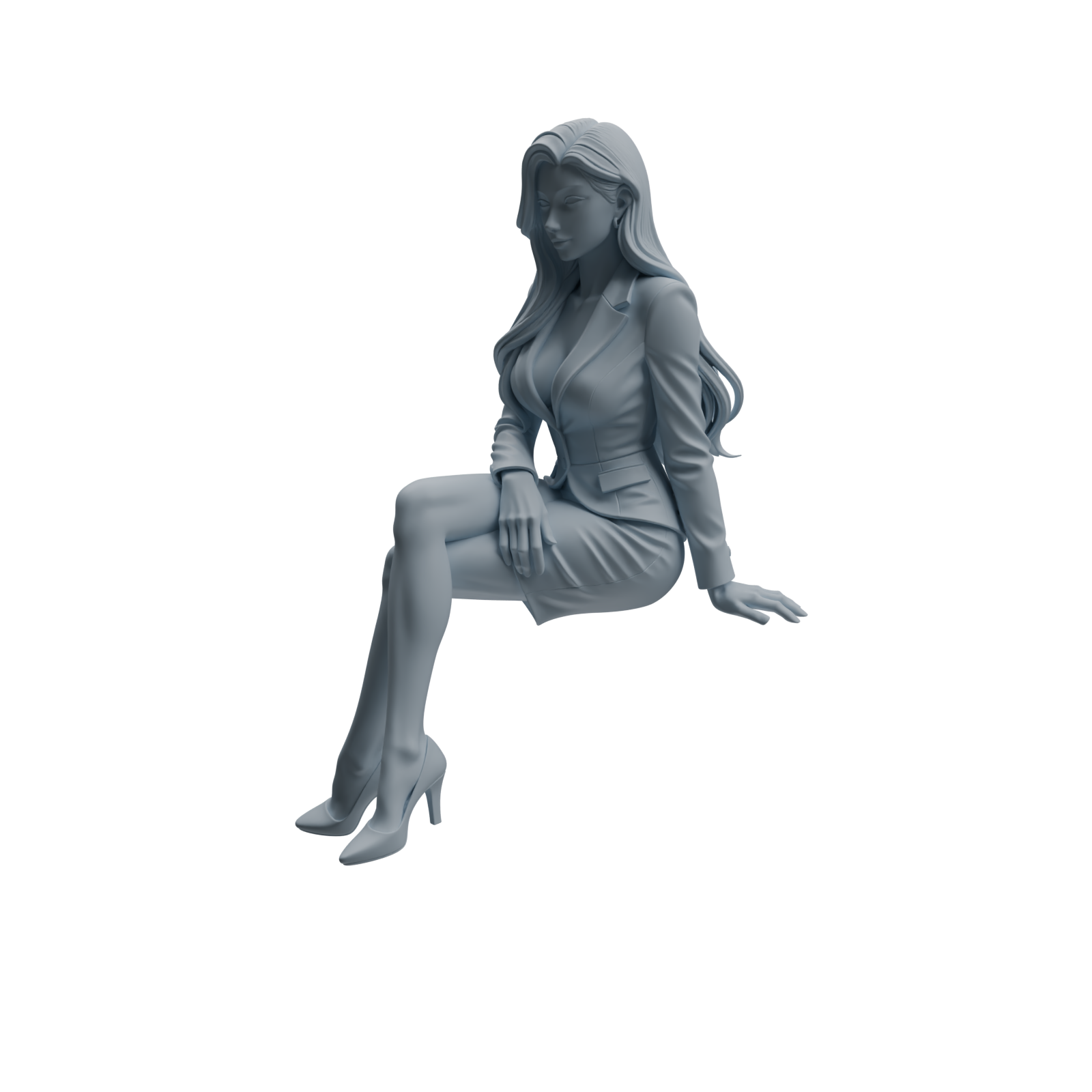 Detail view of MRY-SFW LYTR975 Business-Suit Office Woman Character Modern Model 4 pcs Model