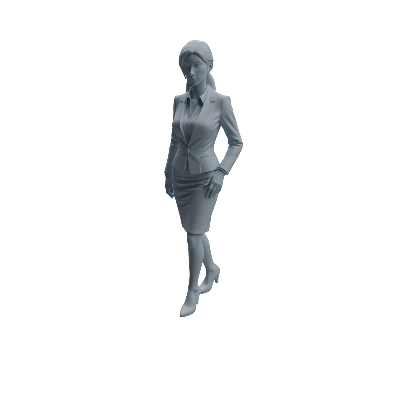 Detail view of MRY-SFW LYTR974 Office-Scenario Professional Woman Character Modern Model 4 pcs Model