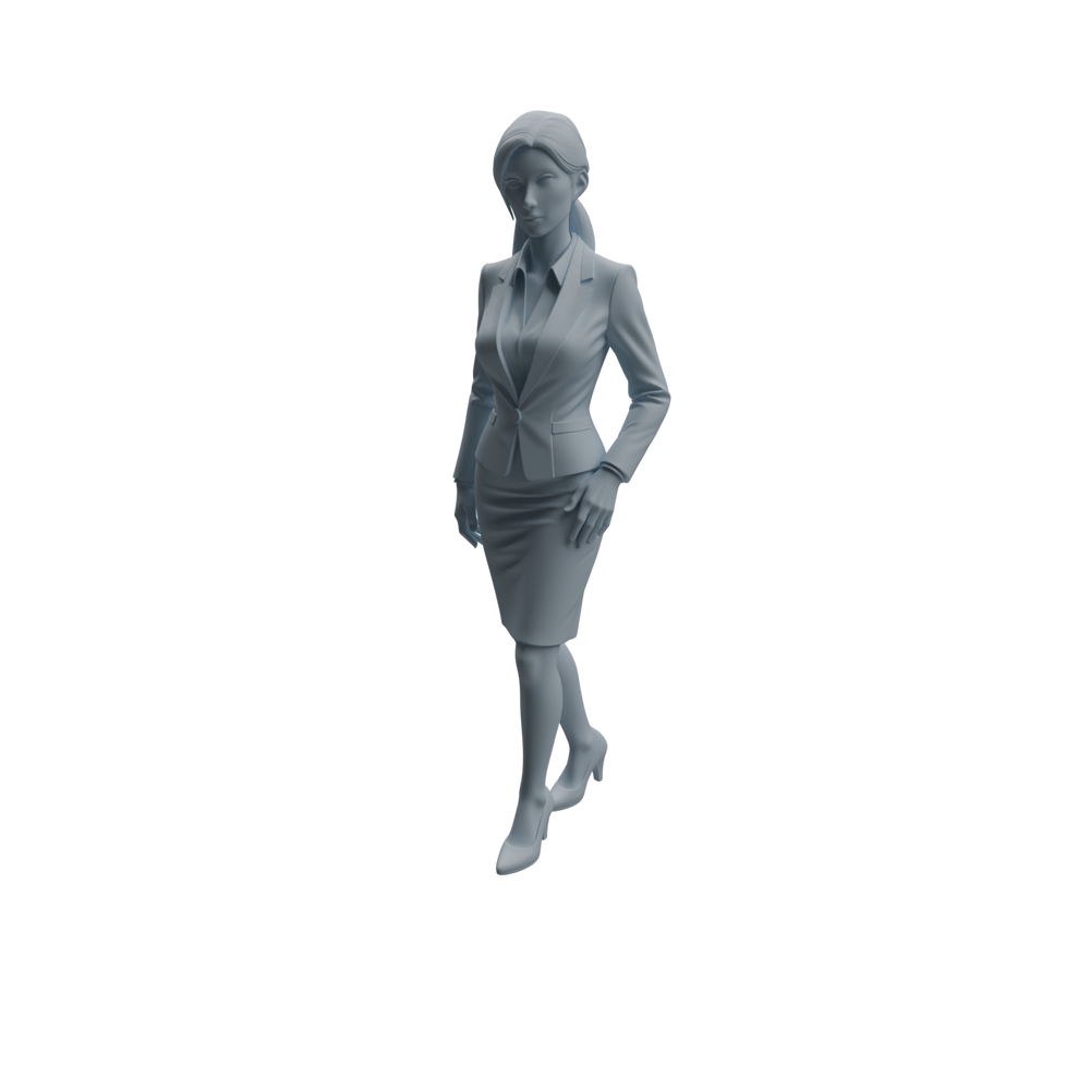Detail view of MRY-SFW LYTR974 Office-Scenario Professional Woman Character Modern Model 4 pcs Model