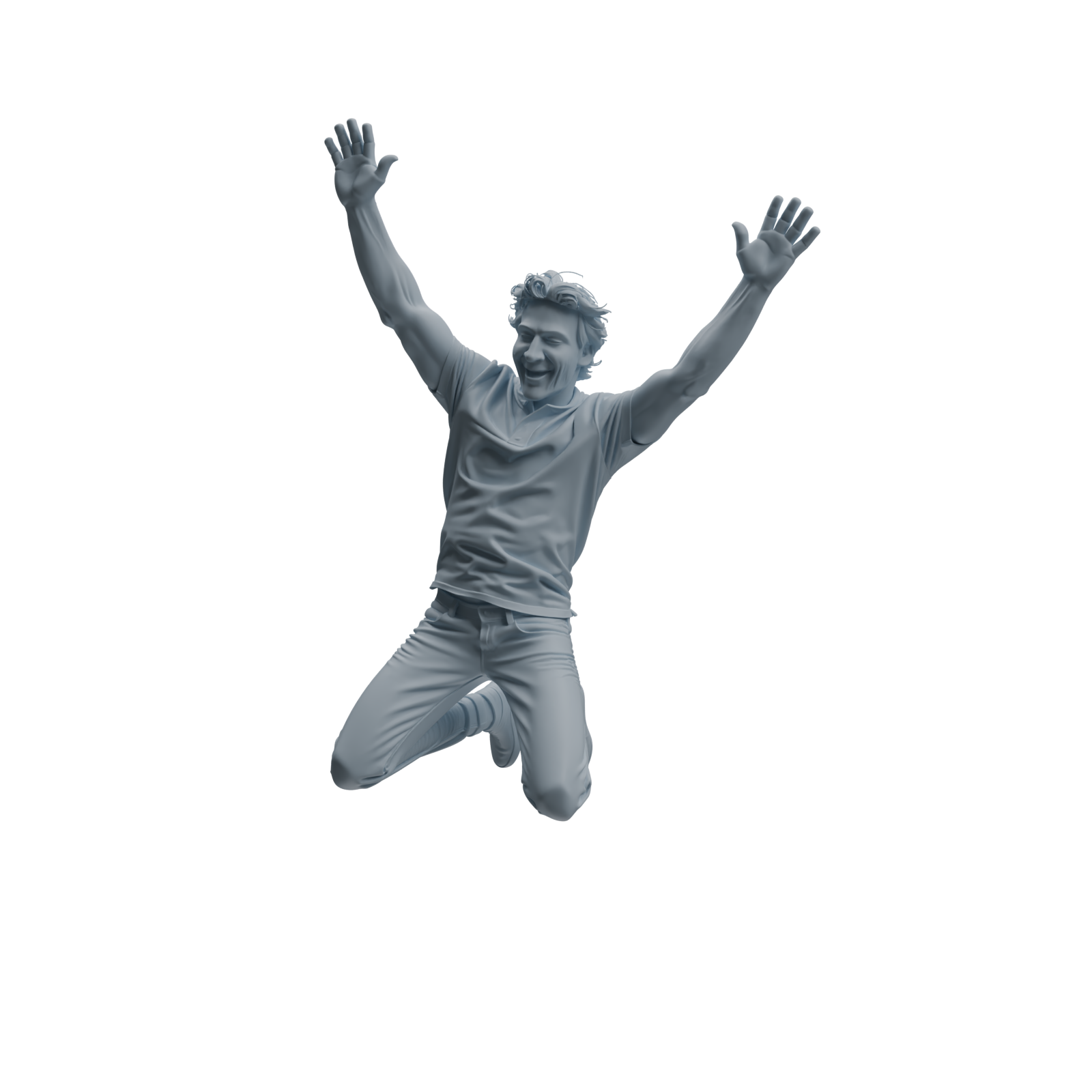 Detail view of MRY-SFW LYTR1040 Dynamic Interactive Male Character Modern Model 4 pcs Model