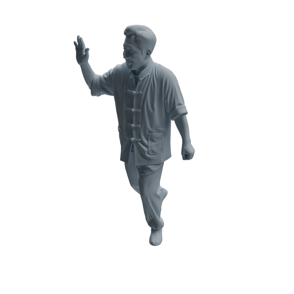 Detail view of MRY-SFW LYTR997 Market Vendor Character Modern Model 4 pcs Model