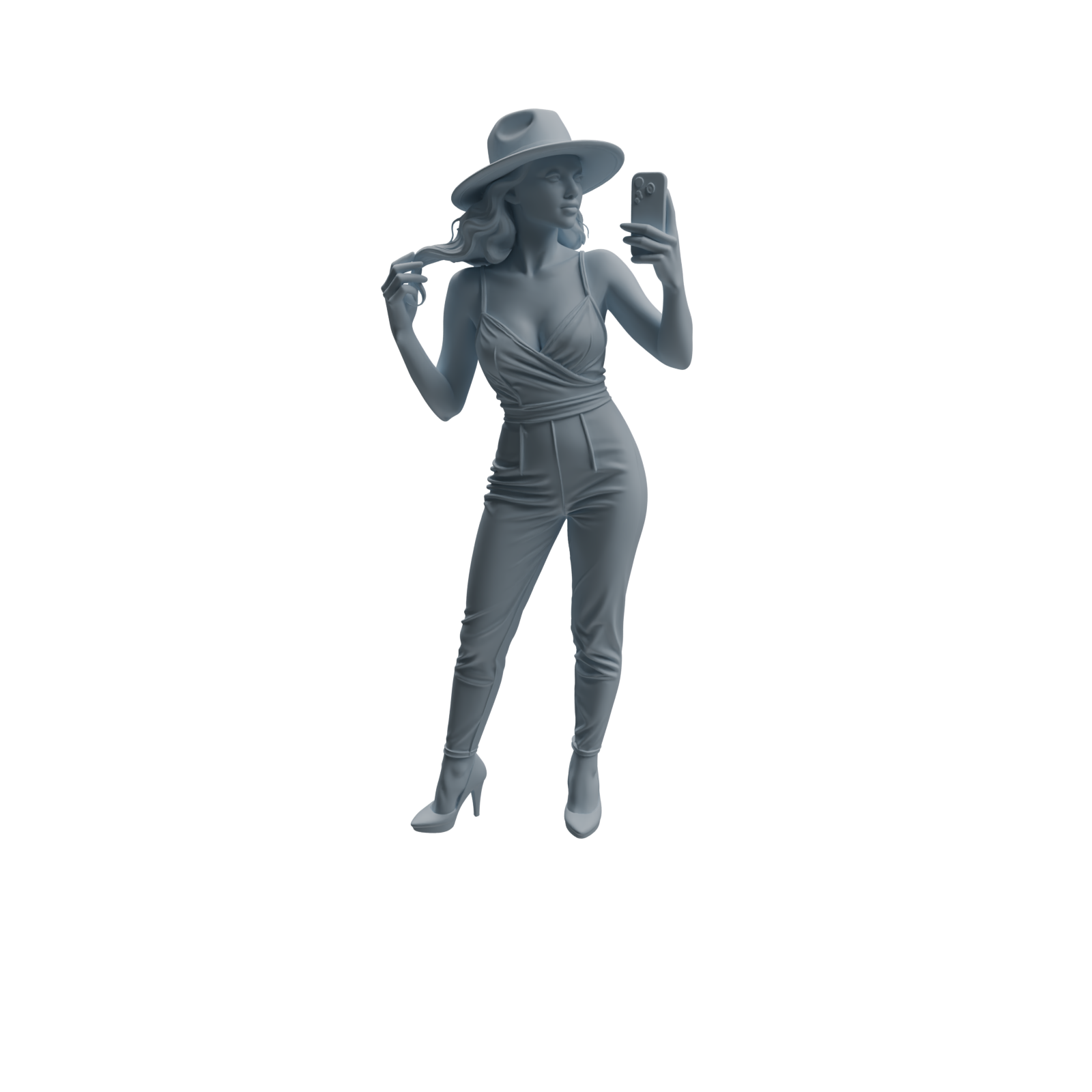 Detail view of MRY-SFW LYTR942 Selfie Woman Character Modern Model 4 pcs Model